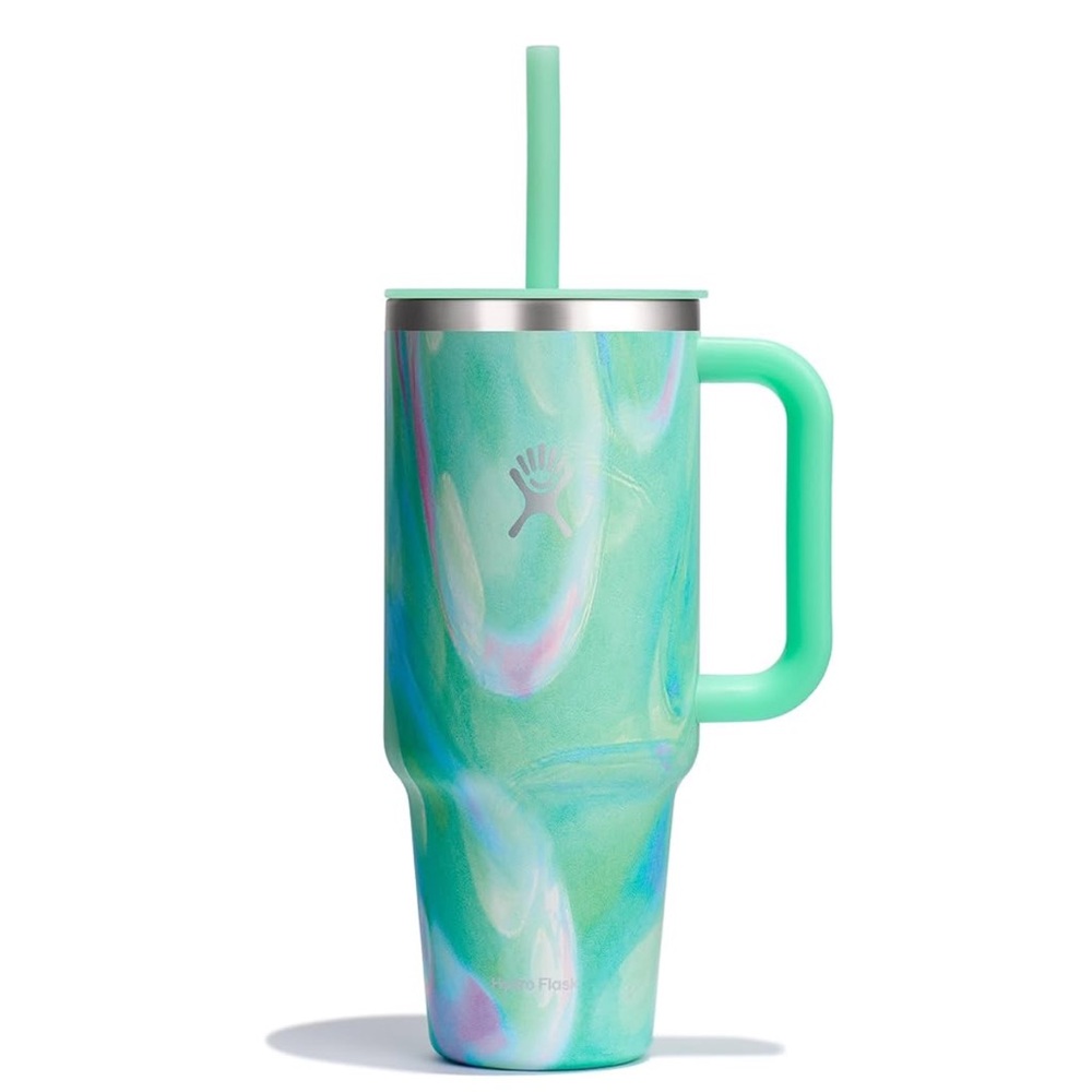 Hydro Flask 40 oz Travel Tumbler , Color is Jelly Green. Limited Edition